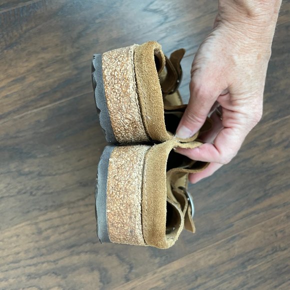 Birkenstock Brown Suede Mules - Picture 7 of 7